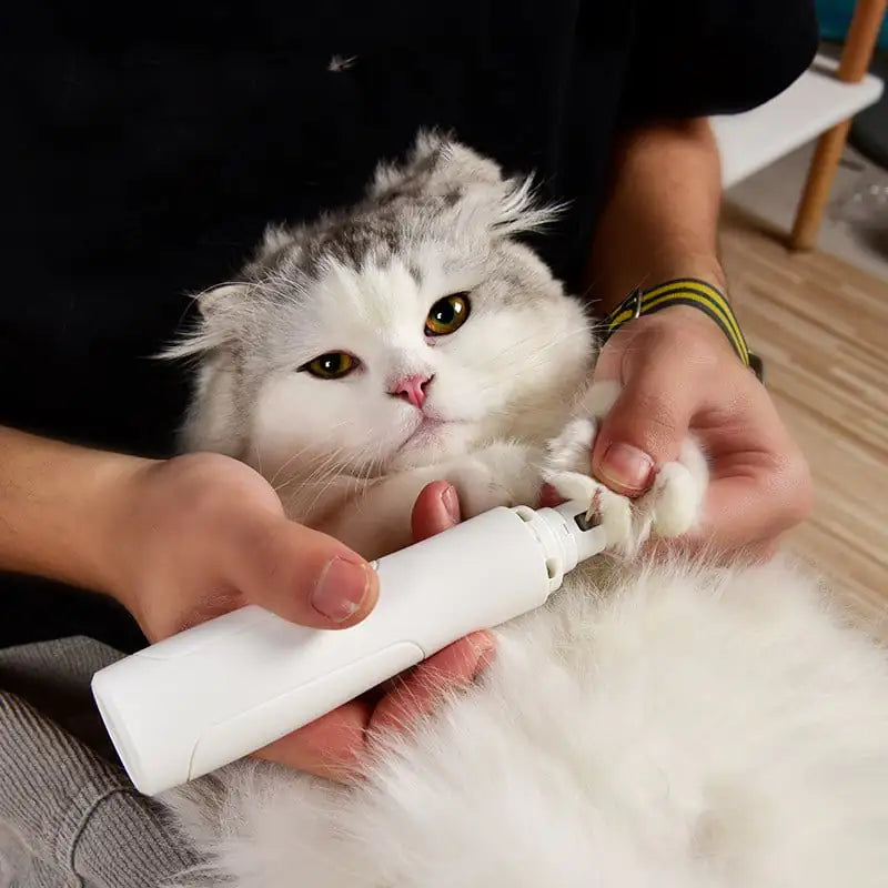 Electric pet nail grinder for cats and dogs – safe, quiet, rechargeable claw trimmer for painless grooming and nail care