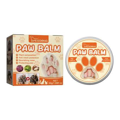 Natural paw balm for dogs and cats – protects paws from cracks, heals dryness, nourishes nose, and provides anti-crack protection with plant-based ingredients
