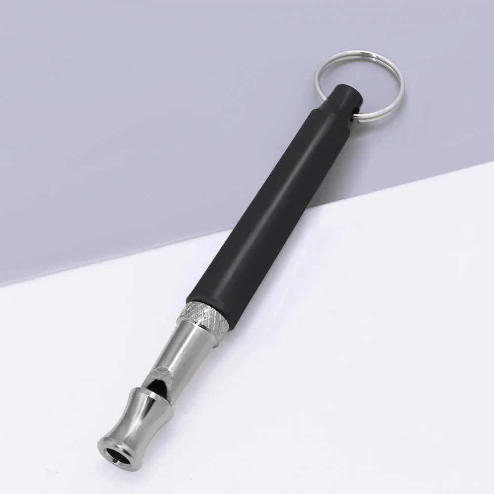 Adjustable ultrasonic dog training whistle with key chain – professional pet obedience and recall tool