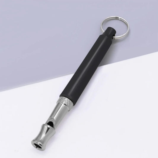 Adjustable ultrasonic dog training whistle with key chain – professional pet obedience and recall tool