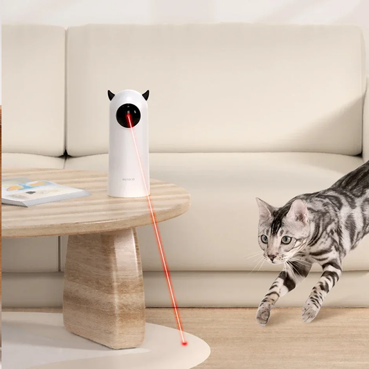 Automatic cat laser toy – smart interactive laser pointer for cats indoor play and exercise