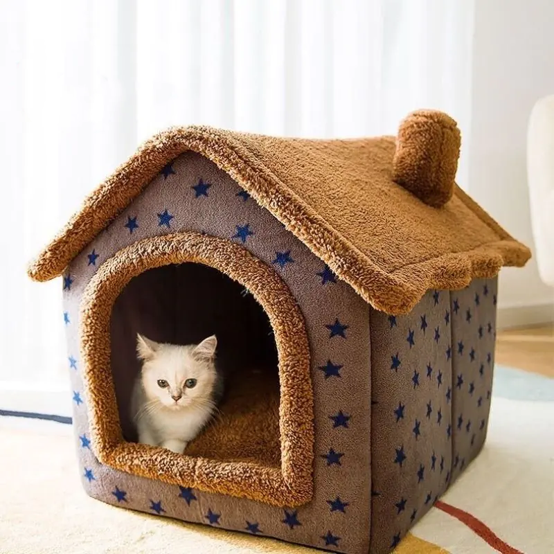 Soft Winter Dog Cat Bed House